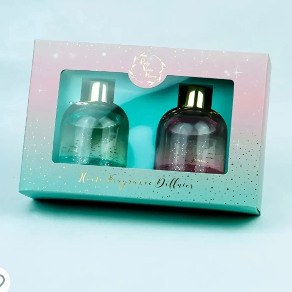 Pretty Valley Home Reed Fragrance Diffuser Combo Jasmine & Rain Forest 90ml x2